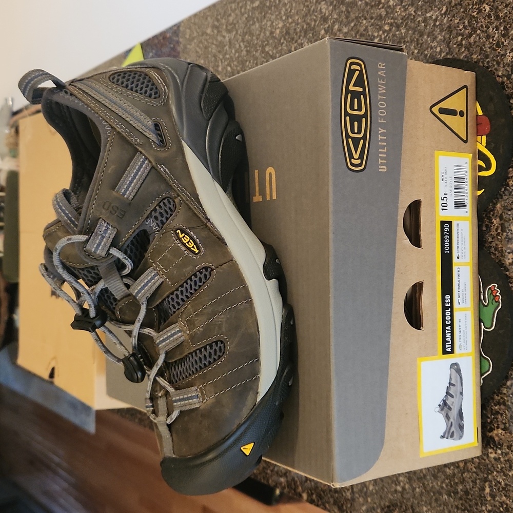 Keen Atlanta cool estate color: gargoyle size: 10.5 steel safety toe